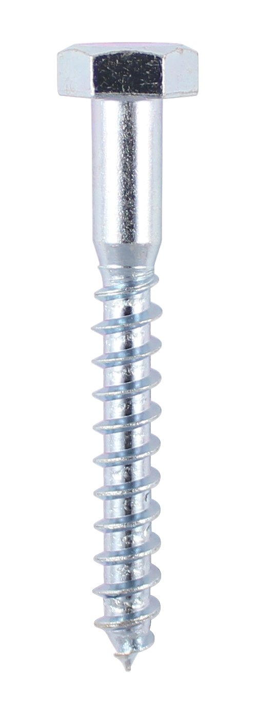 TIMco 1060CSC BZP Coach Screw 10 x 60 - Zinc (Box of 100)