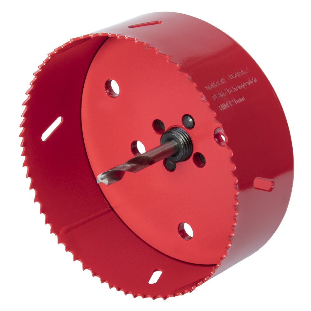 wolfcraft Bi-Metal Hole Saw I 5497000 I For drywall materials, wood, plastics and metals, cutting depth 40 mm