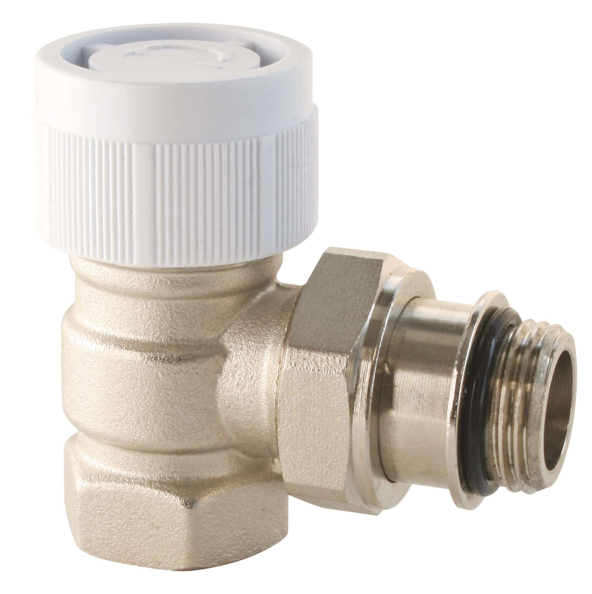 SOMATHERM for You, Thermostatic Body with Square 1/2 inch (15 x 21) Nickel-Plated Brass, Compatible with M30 x 1.5 Heads, Perfect Sealing, Ideal for radiators with 15/21 Connection