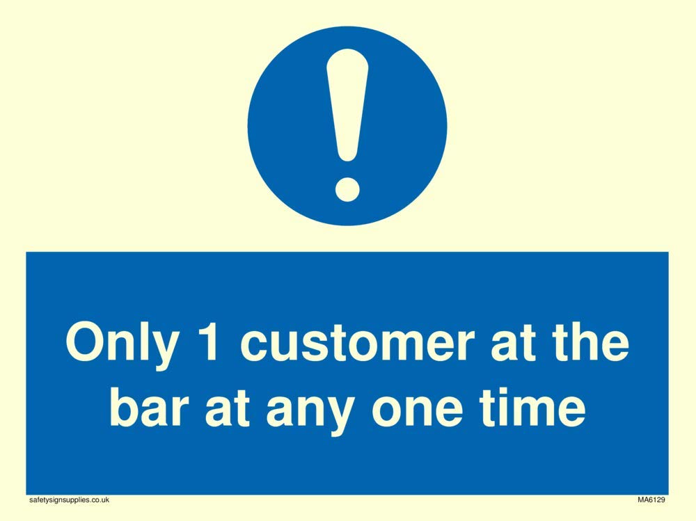 Only 1 customer at the bar