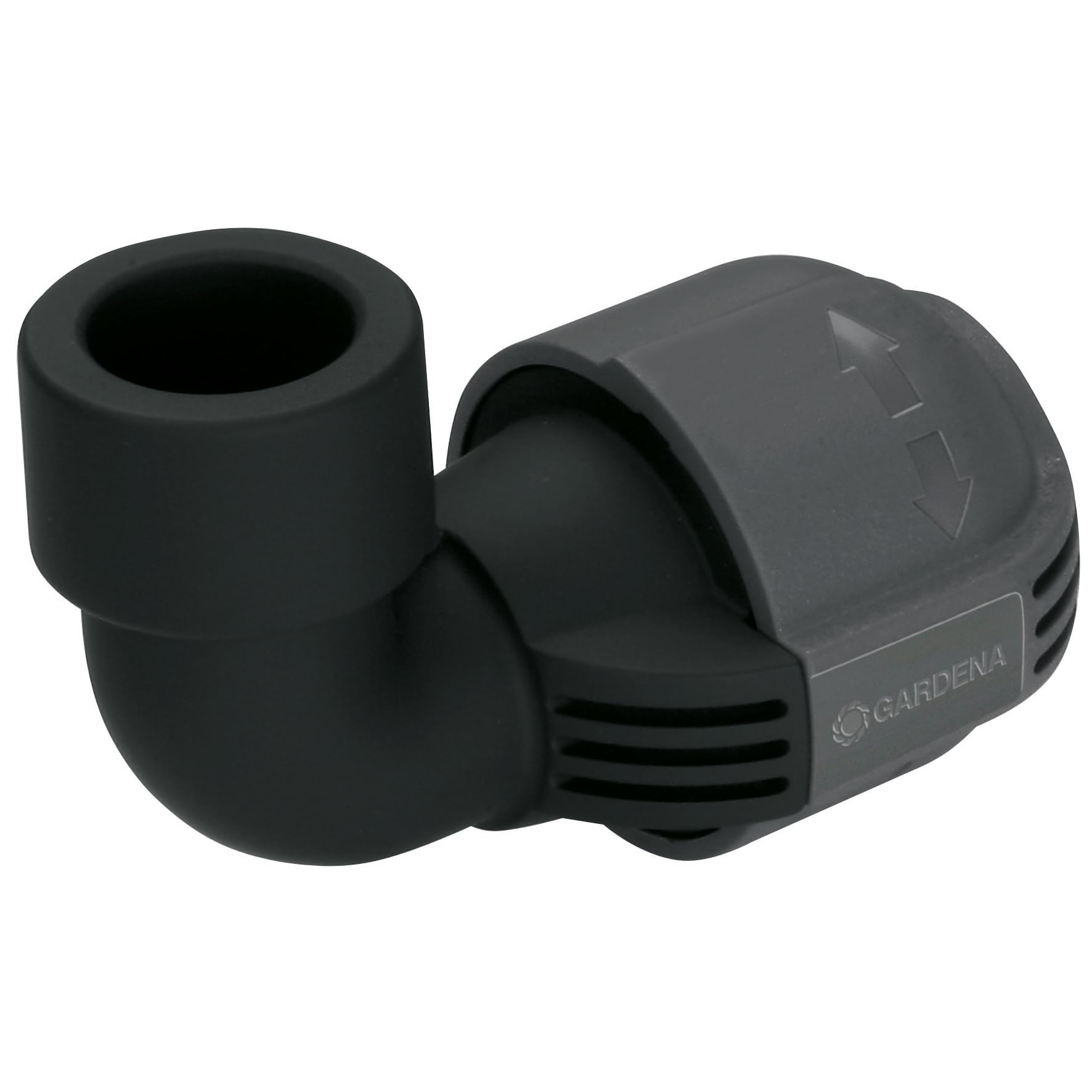 Gardena Sprinkler System L-Piece: Connector for the end of a pipe, for flexible "outline" connection of pop-up sprinklers, 25 mm x 3/4" female thread (02784-20)