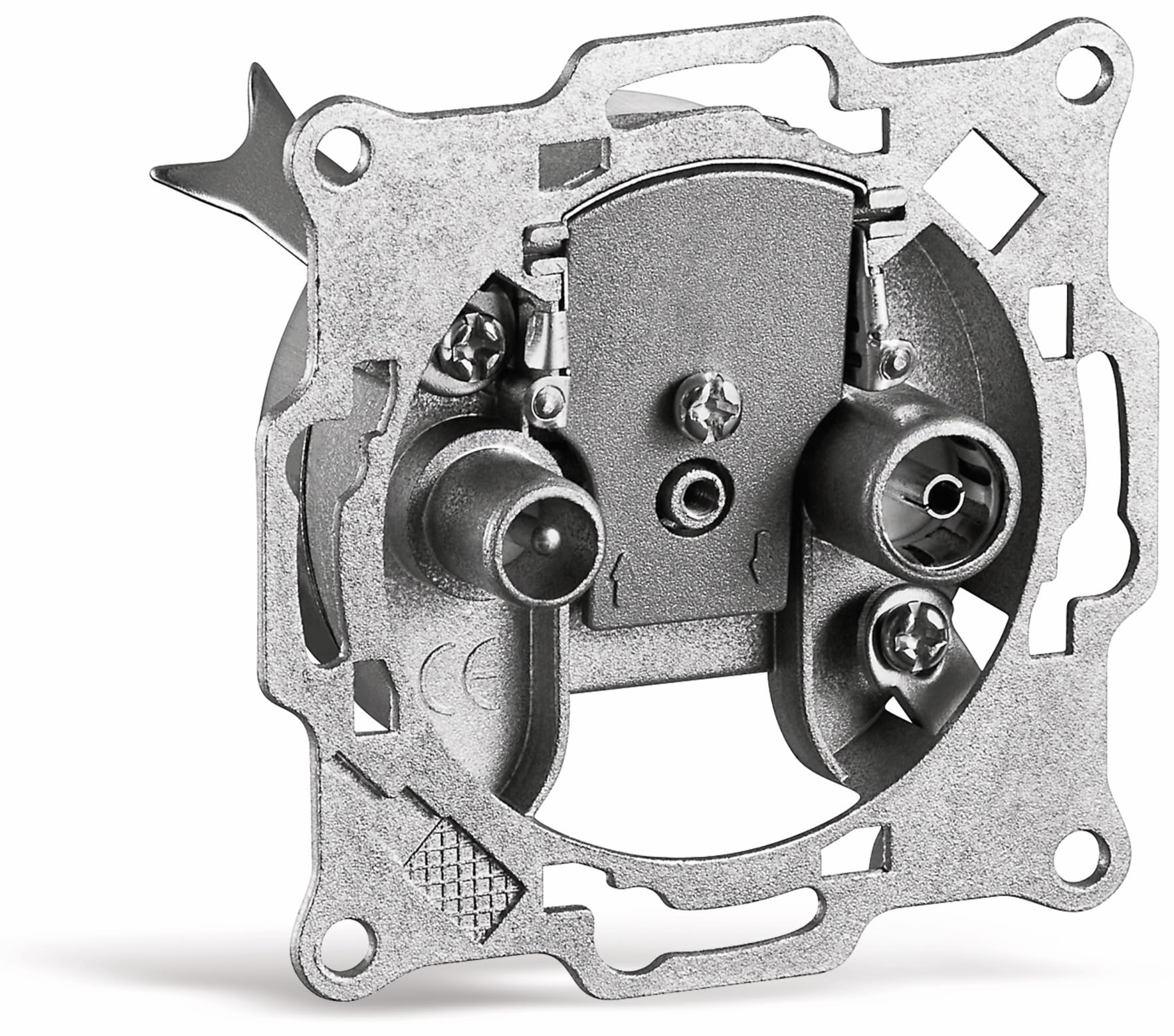 Goobay 67011 2-Way Antenna End Wall Socket