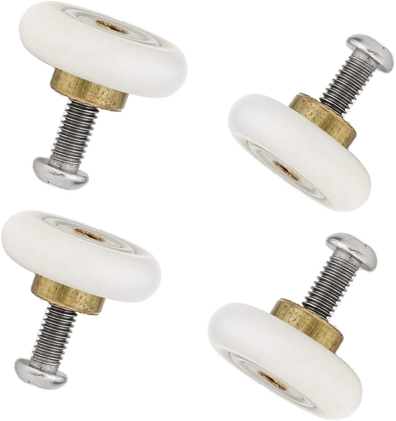 4X Replacement Shower Door Rollers/Runners/Wheels 19mm Diameter