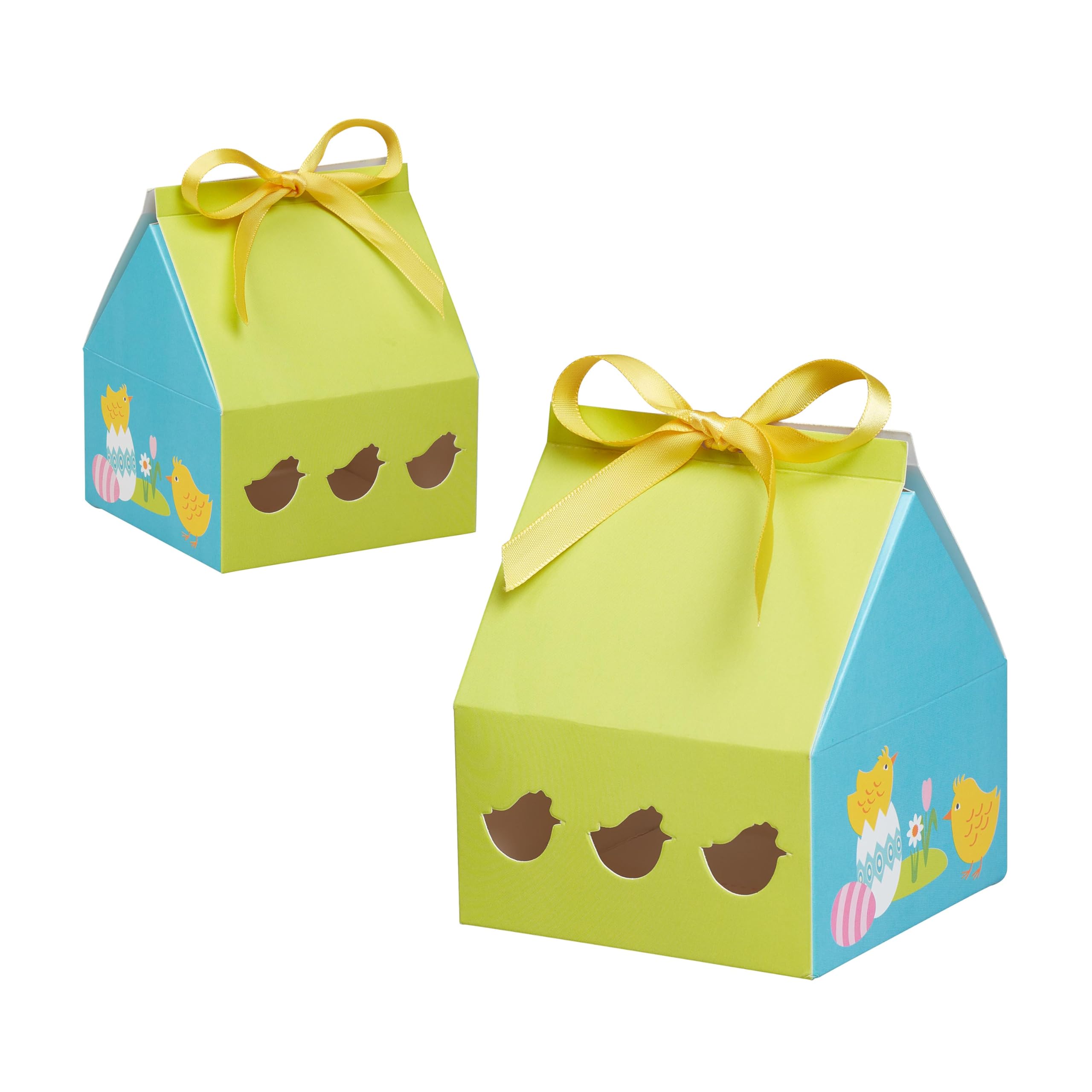 Tala 2 Cupcake Gift Boxes with Ribbon, Each Box mesures 9 x 9 x 11 cm and perfect for Cupcakes, Sweets, Homemade Gifts, can be recycled after use