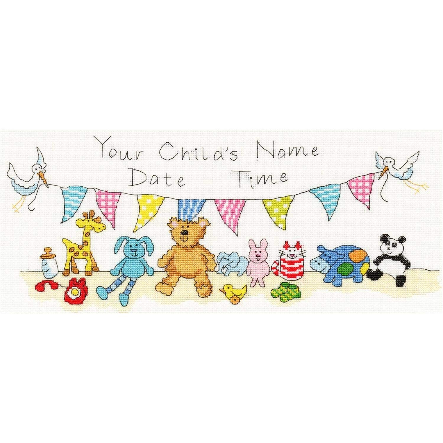 Bothy Threads Cross Stitch Kit - New Baby Arrival!