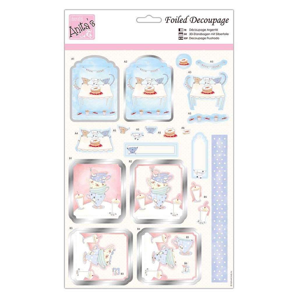 Anita's A4 Fish Cake Decoupage Sheet, Accessories Supplies For Craft, Paper Craft, Scrapbooking, Card Making, Origami, Ideal for Adult Craft, Adds Textured Pattern To Craft Projects