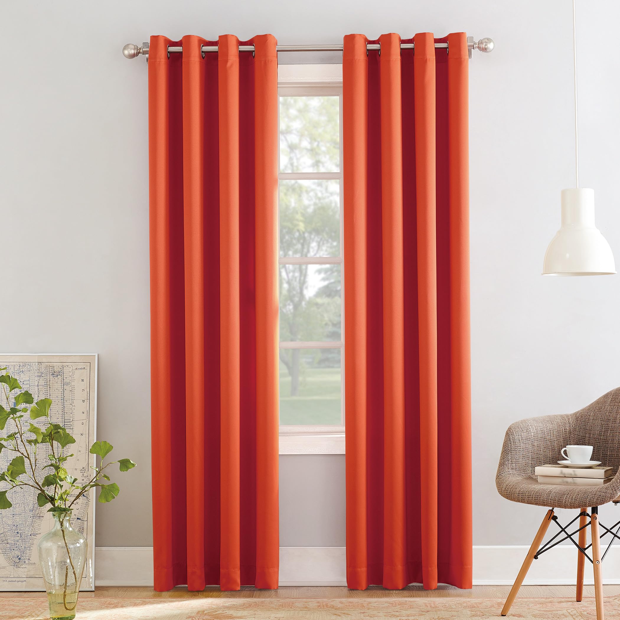 Sun Zero Barrow Energy Efficient Grommet Curtain Single Panel