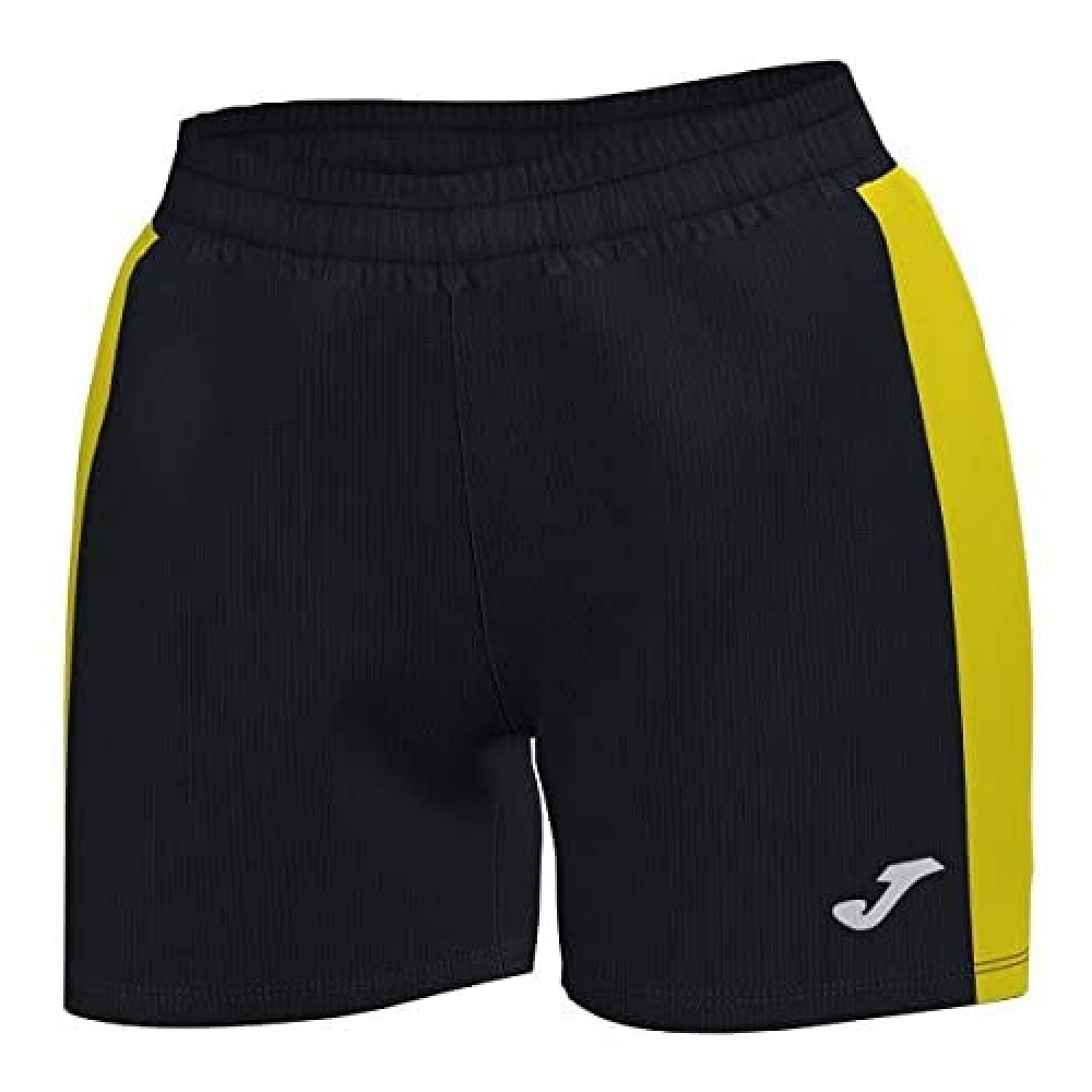 Joma Maxi Team Pants, Women, Black-Yellow, M