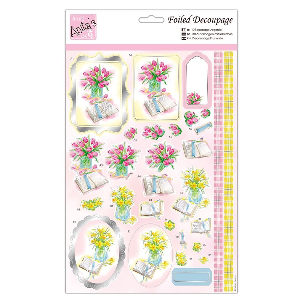 Anita's A4 Springtime Sermon Decoupage Sheet, Accessories Supplies For Craft, Paper Craft, Scrapbooking, Card Making, Origami, Ideal for Adult Craft, Adds Textured Pattern To Craft Projects