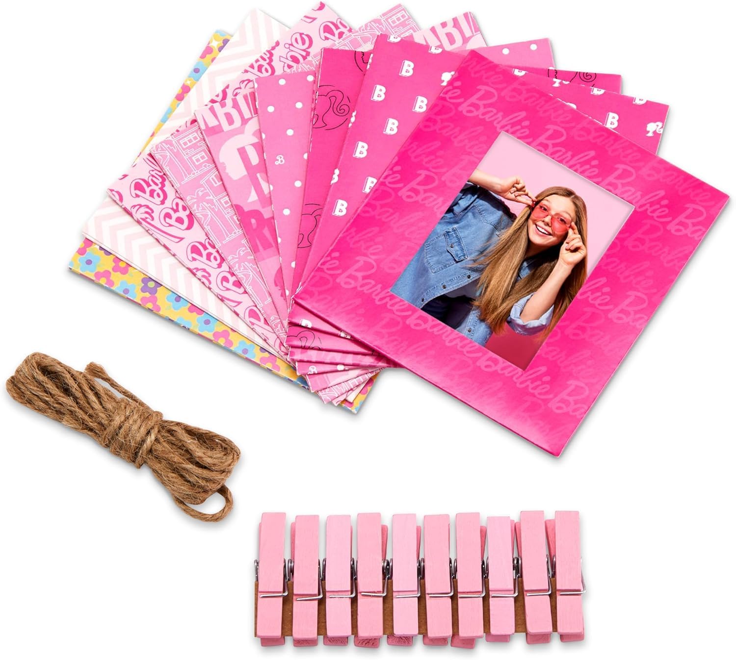 KODAK Barbie x Colorful & Decorative Barbie-Themed Paper Frames for 2x3” Photo Projects – 20 Iconic Barbie Frames for Decorating Your Scrapbook, Journal, and More