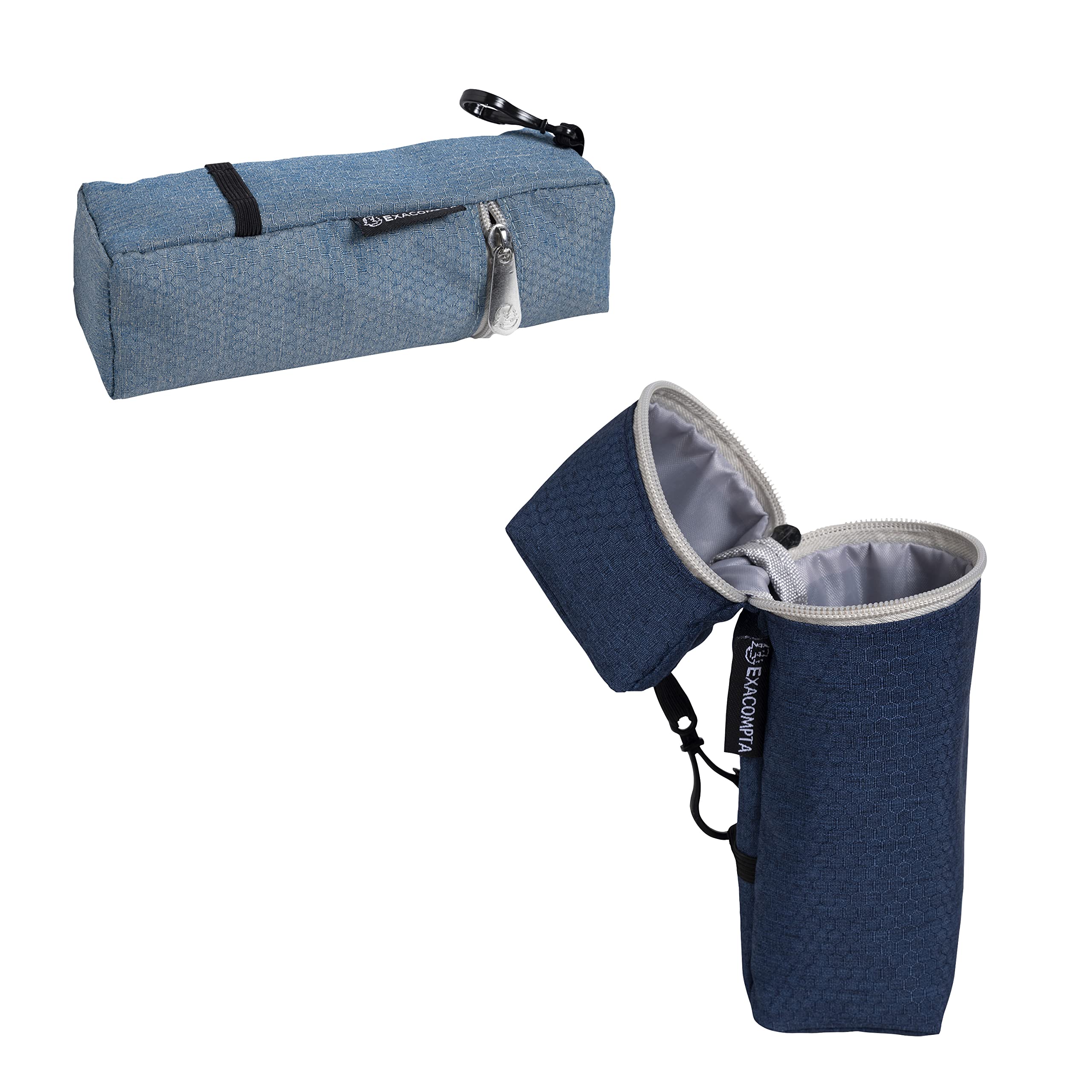 Exacompta - Ref. 52790E - 1 Bee Blue polyester pencil case - Random colours