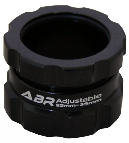 ABR Float Fully Adjustable 1" 1/8" CNC Machined Headset Spacer 25mm to 35mm Black