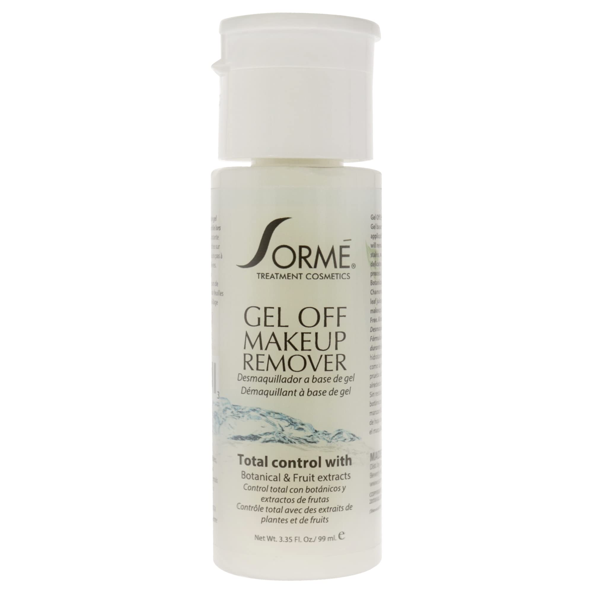 Sorme Cosmetics Gel Off Makeup Remover For Women 3.35 oz Gel
