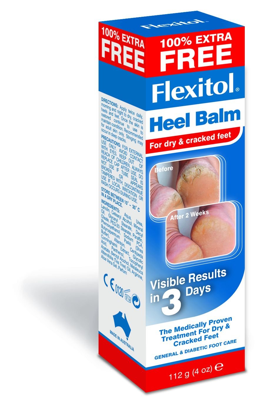 Flexitol Heel Balm Medically Proven Treatment For Dry & Cracked Heels - 112g (Packaging may vary)