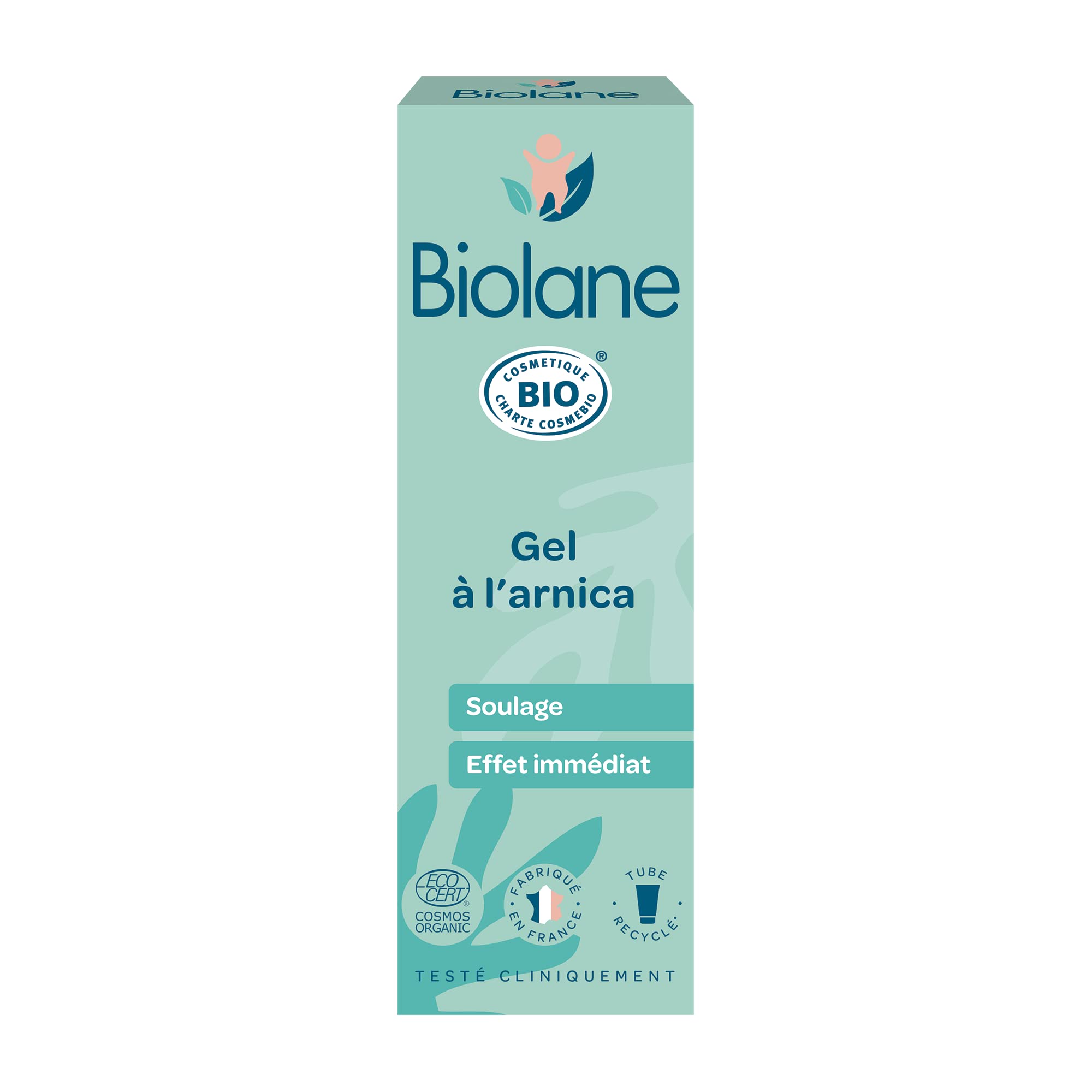 BIOLANE - Organic Arnica Gel - 20ml - Baby - Relieves and soothes pain and haematoma - Immediate effect - 99% natural origin - Made in France