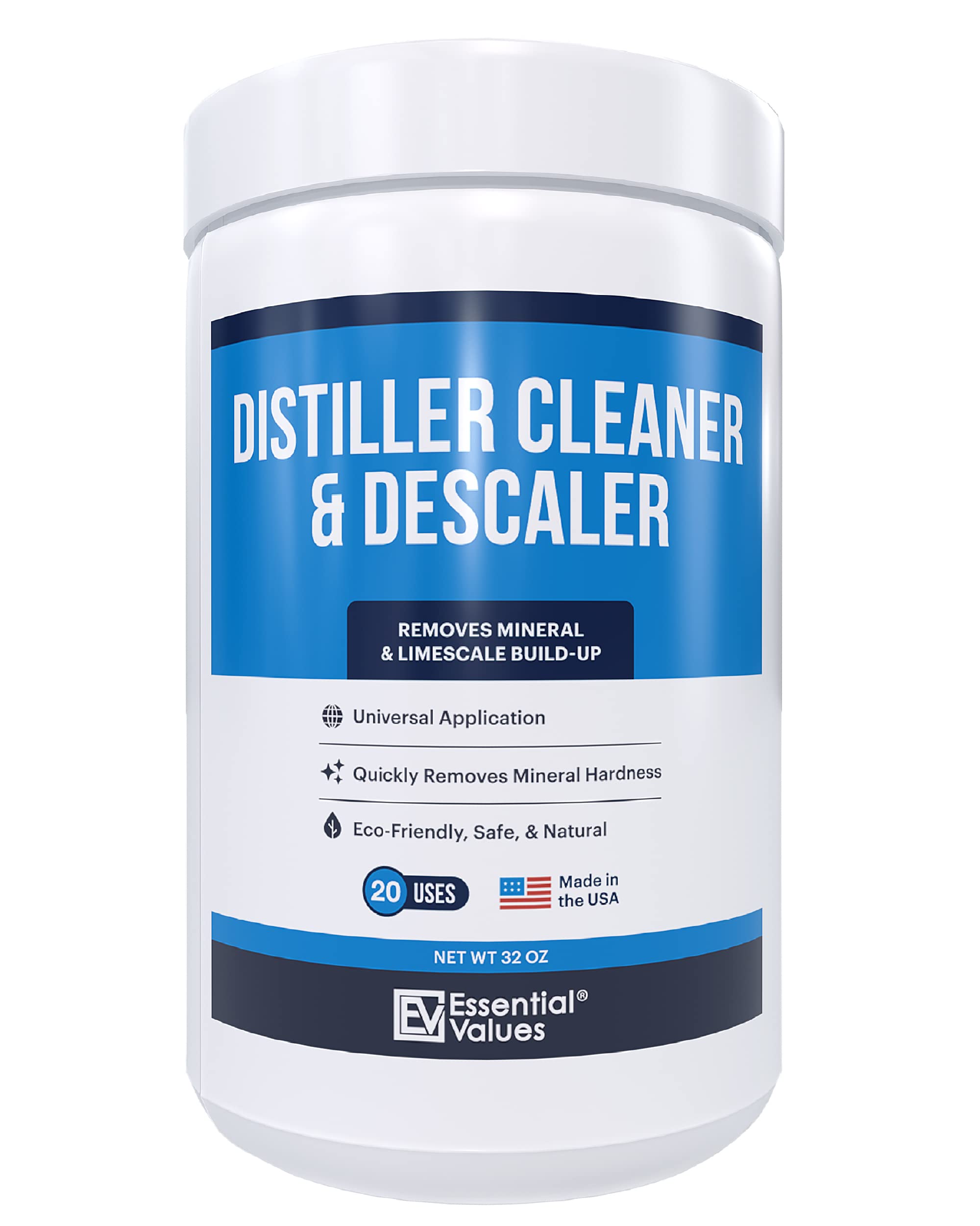 Distiller Cleaner Descaler (900g), Citric Acid - Universal Application Water Distiller Cleaner for Waterwise, Natural & Safe - Deeply Penetrates Limescale & Water Mineral Build-up by Essential Values