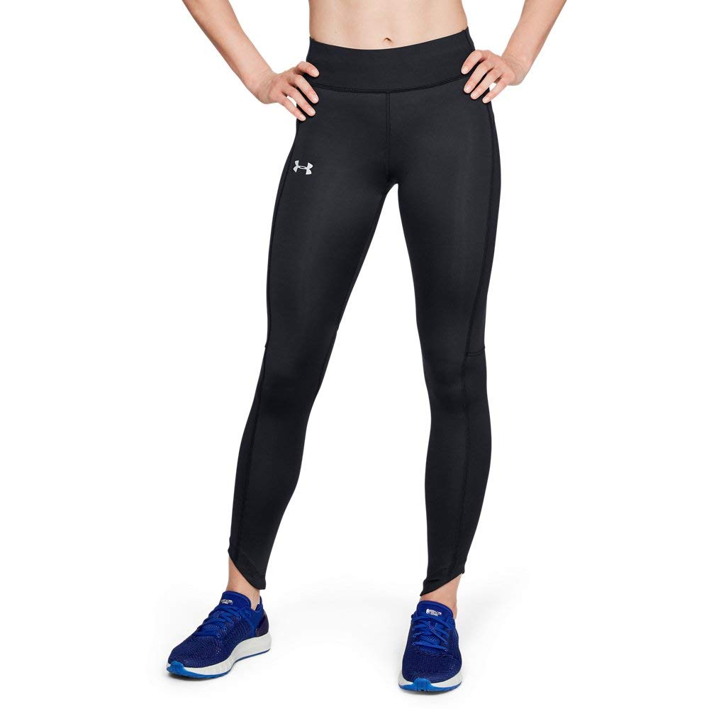 Under Armour UNDKU Women OutRun The Storm Speedpocket Tight Legging - Black/Black/Reflective (001), SM