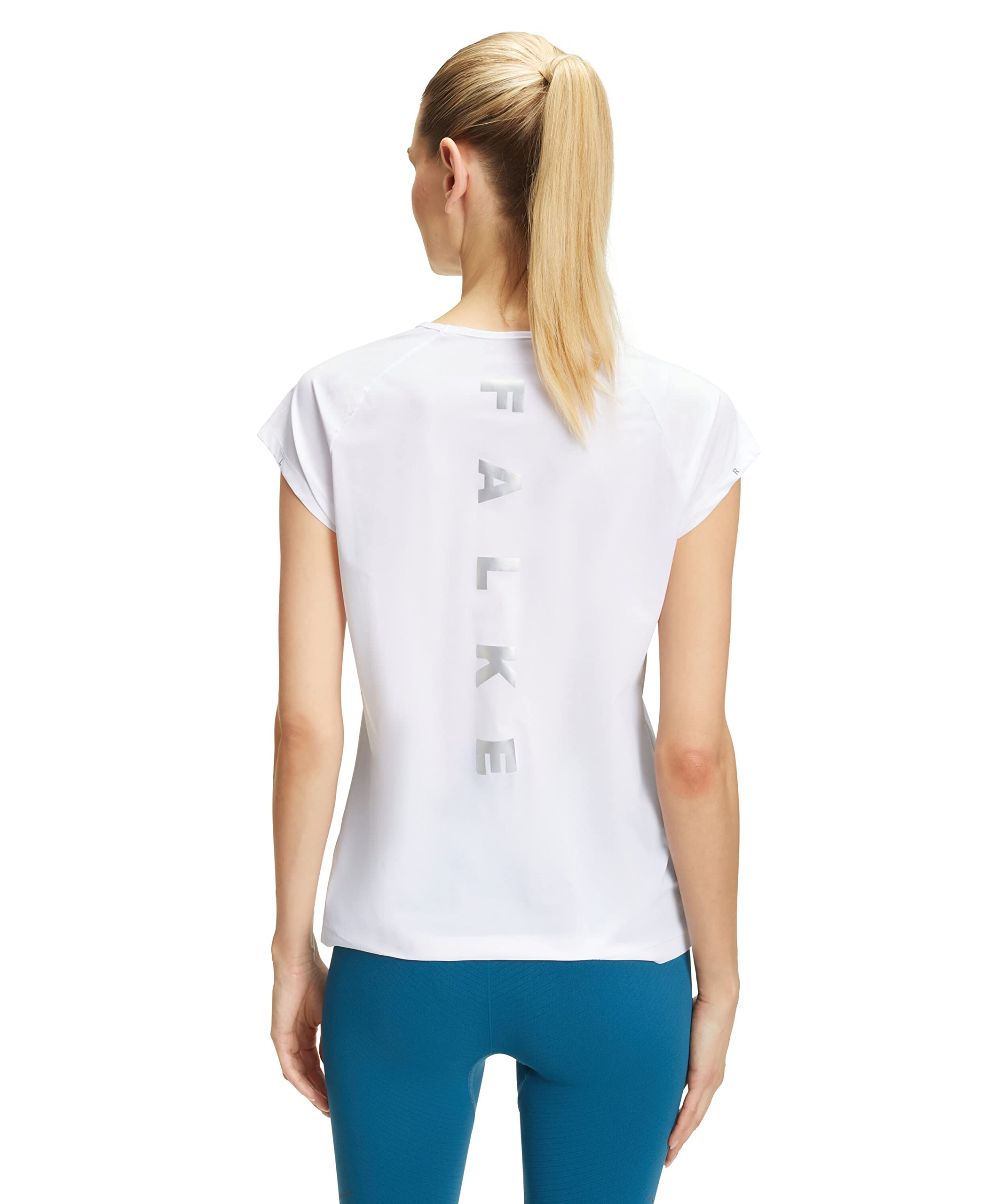 FALKE Women's T-shirt-37954 T Shirt, Smoke Blue, XS UK