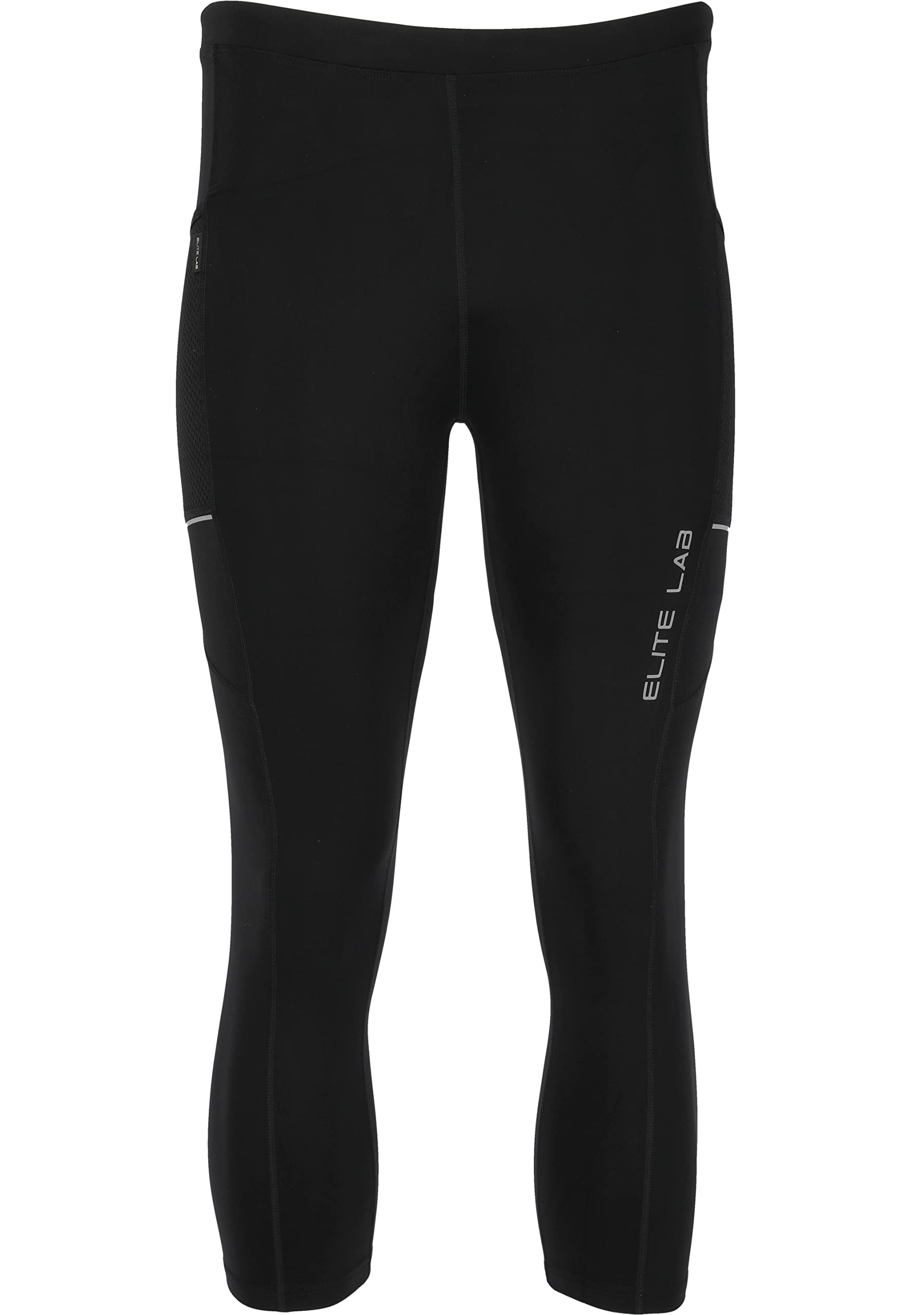 ELITE LAB Men's Run Leggings, 1001 Black, XXL