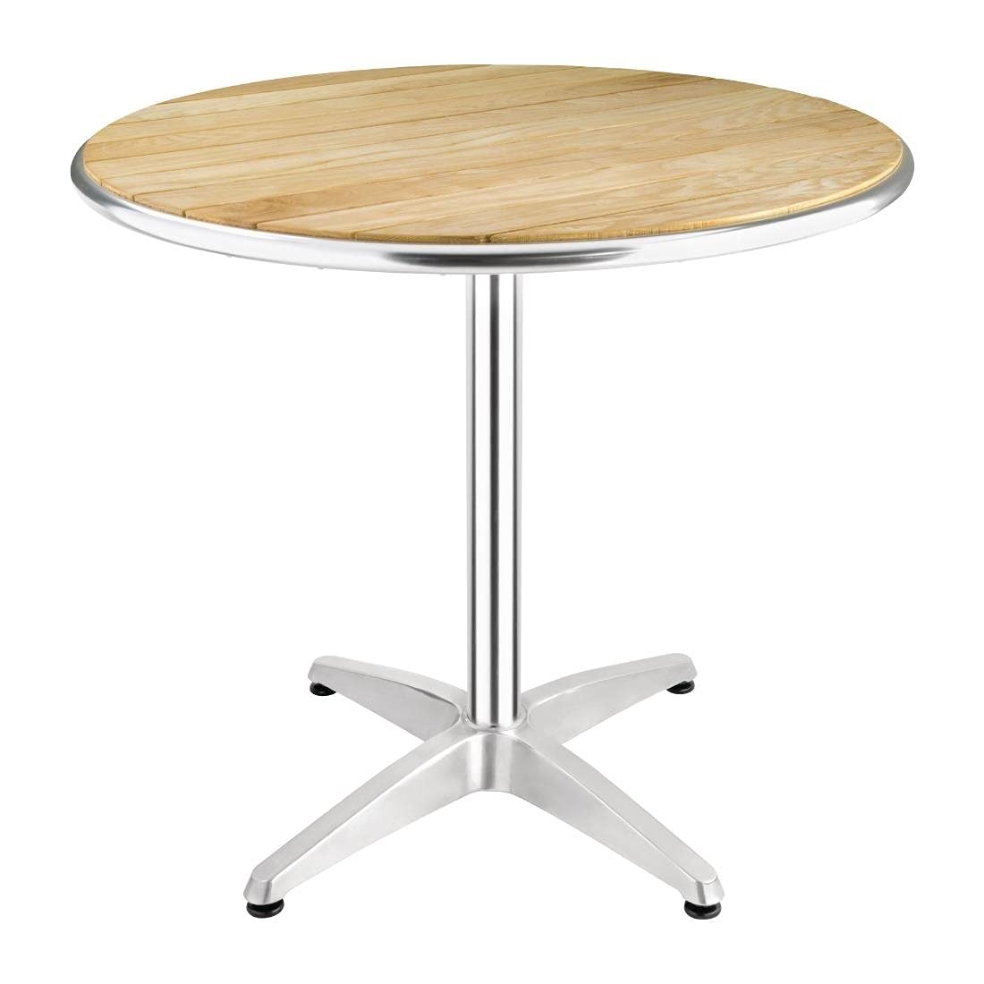 Bolero Round Dining Table Ash Wood 800mm - Easy Self-Assembly, Pre-oiled Top, Rubber Feet U429
