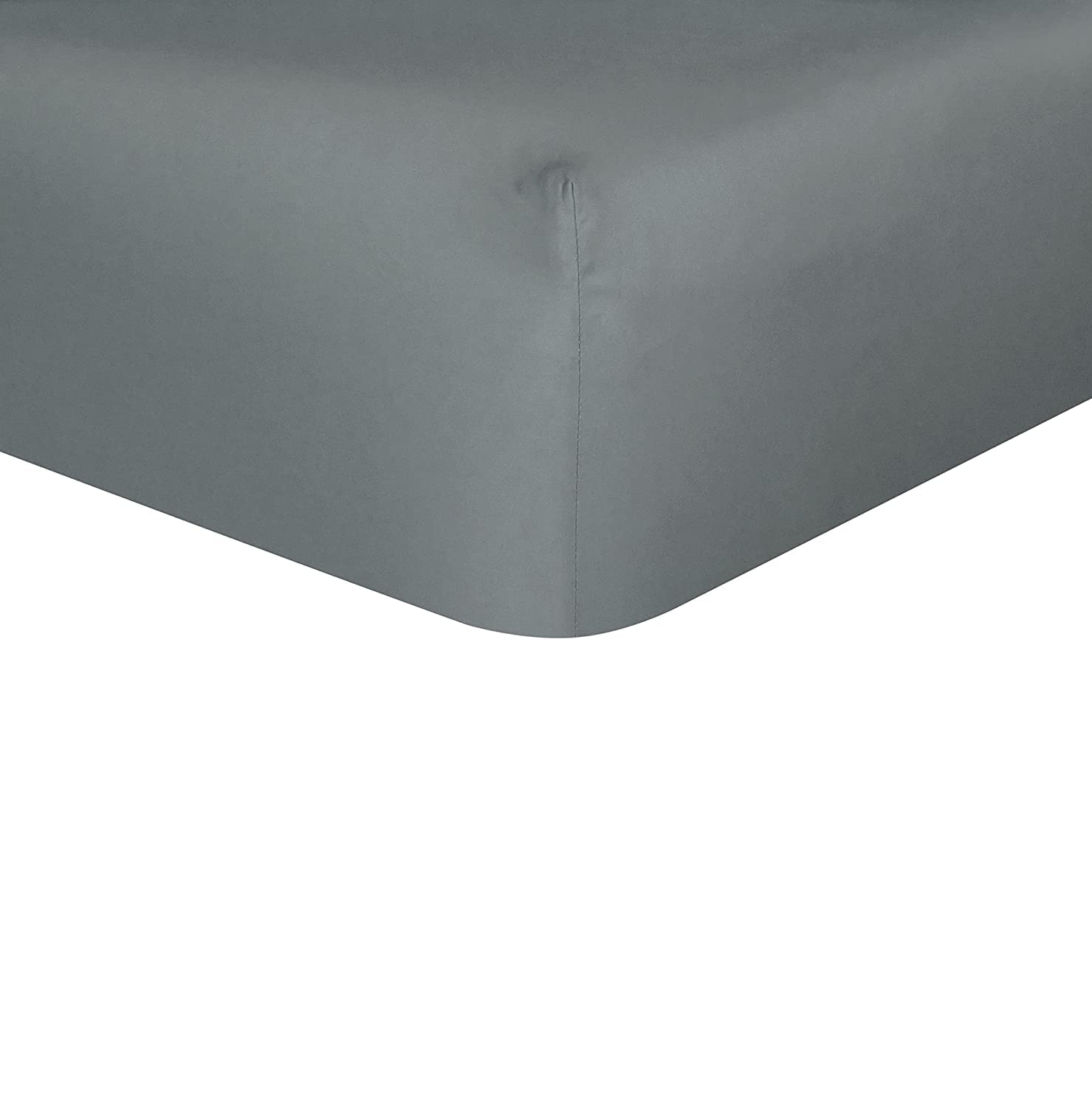 Sleepdown Plain Bamboo Fitted Sheet Soft Warm Cosy & Breathable Comfortable Bedding Bottom Sheets 32cm Extra Deep Pockets - Charcoal - Super King, (5056242895053)