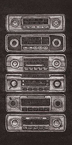 The Art Group Barry Goodman (Radio Stack) -Canvas Print 50 X 100cm, Wood, Multi-Colour, 50 x 100 x 1.3 cm