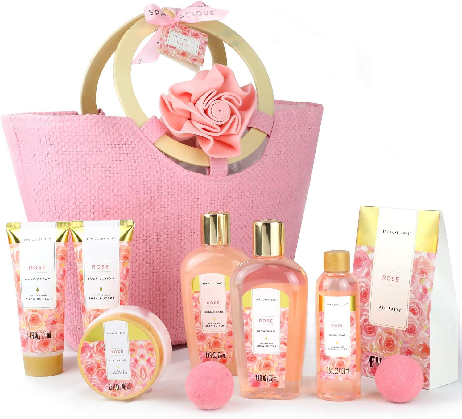 Gifts for Her-Spa Luxetique Spa Gift Set, Pampering Gifts for women,10pcs Rose Bath Gift Set, Bath Sets for Women Gifts, Birthday Gifts for Women, Mothers Day Gifts,Christmas gifts