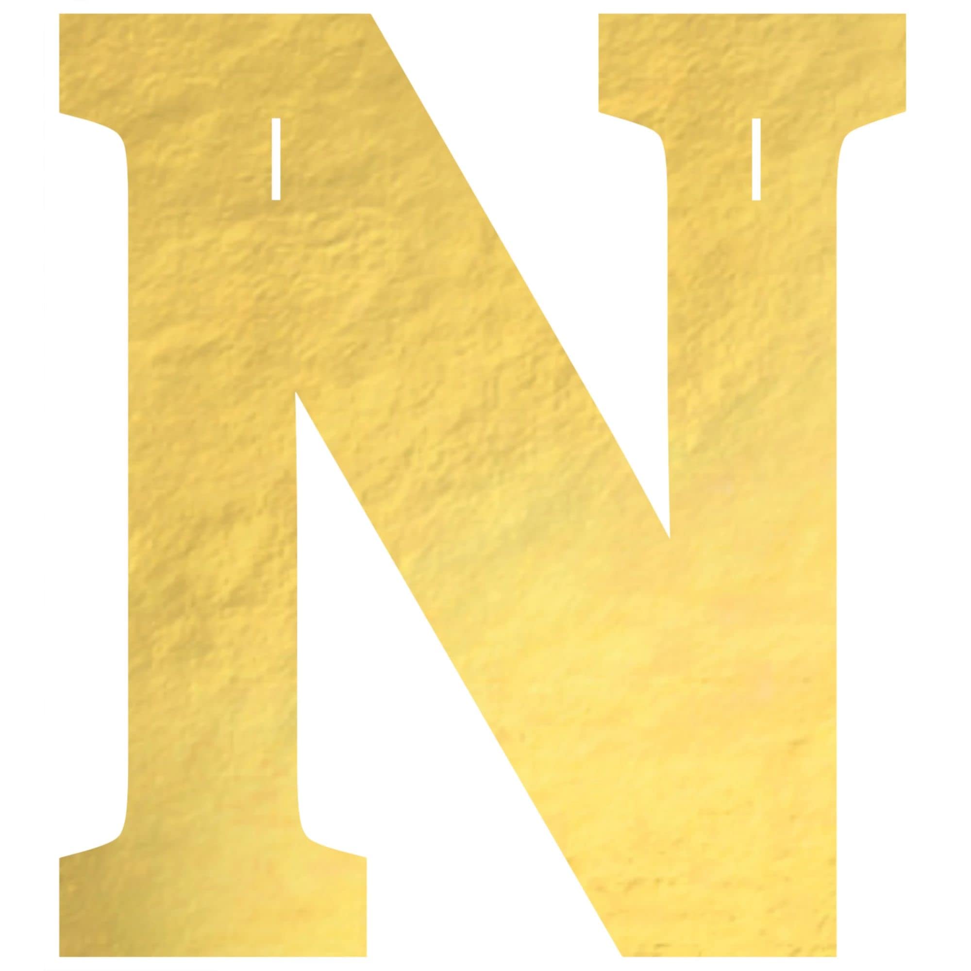 Amscan 120755 Create Letter N-11cm | Gold | 1 Pc. Banner