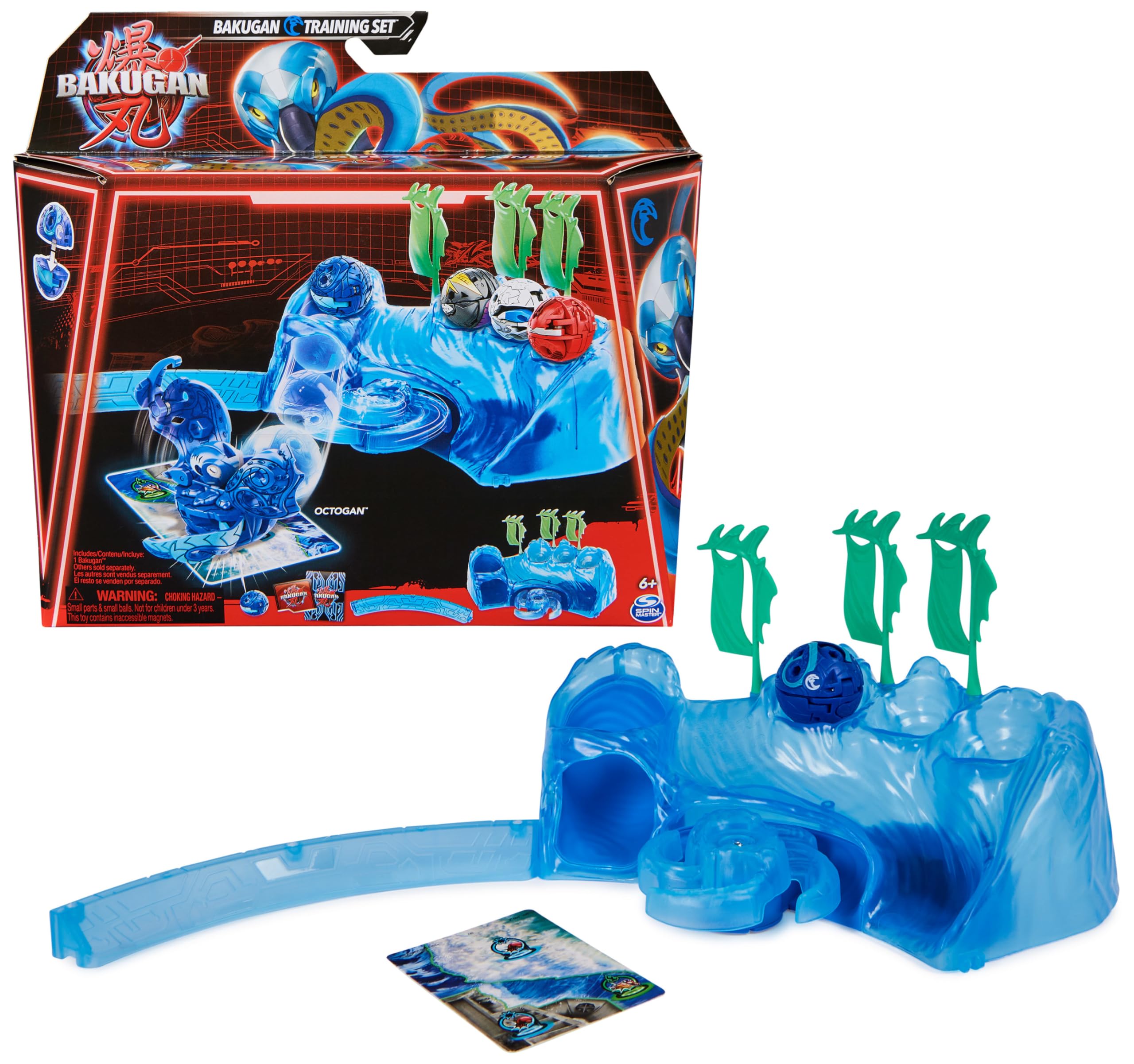 Bakugan Training Set with Octogan, Aquatic Clan-Themed Customisable Action Figure, Trading Cards and Playset, Kids’ Toys for Boys and Girls 6 and up