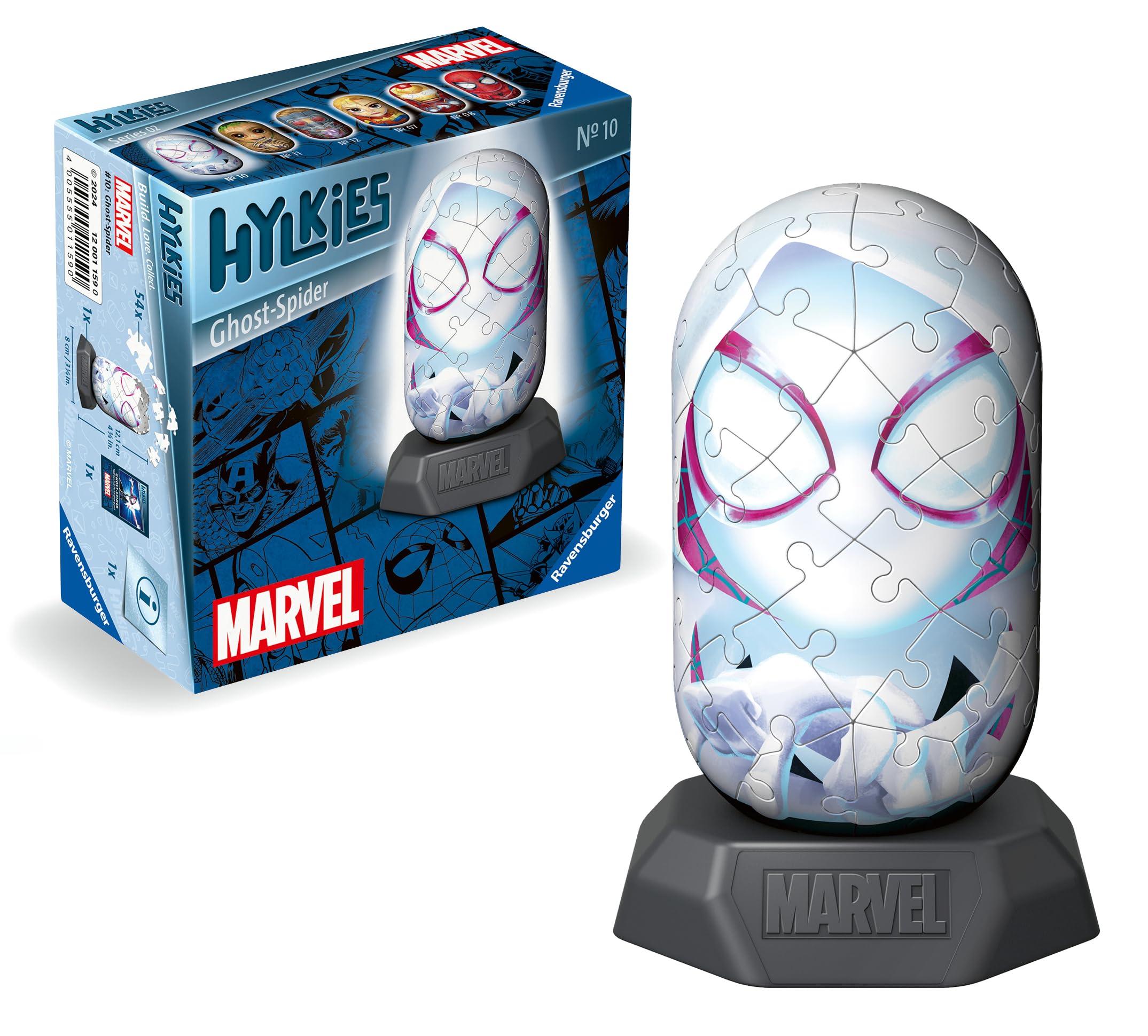 Ravensburger Hylkies Marvel Figures Ghost Rider - Collectable Toys and Gifts for Kids and Adults Age 6 Years Up - 3D Jigsaw Puzzles