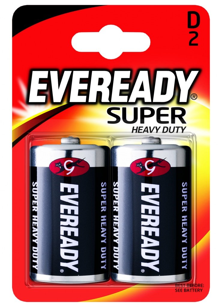 Eveready R20B2UP D Battery - Silver (Pack of 2)