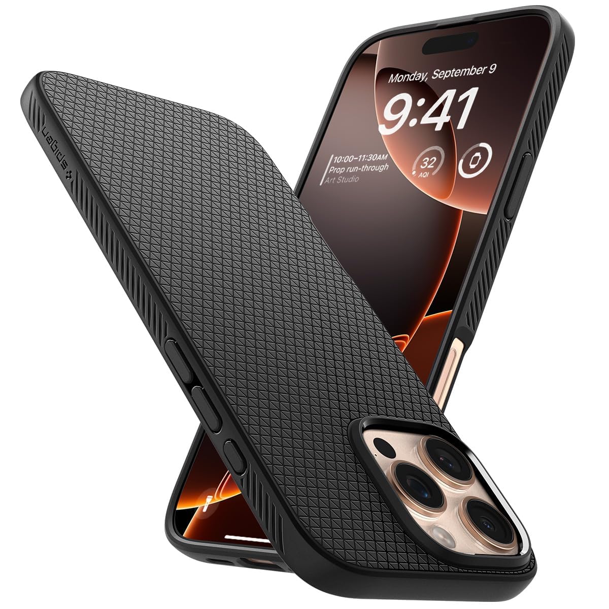 Spigen Liquid Air Case Compatible with iPhone 16 Pro Max - Matte Black