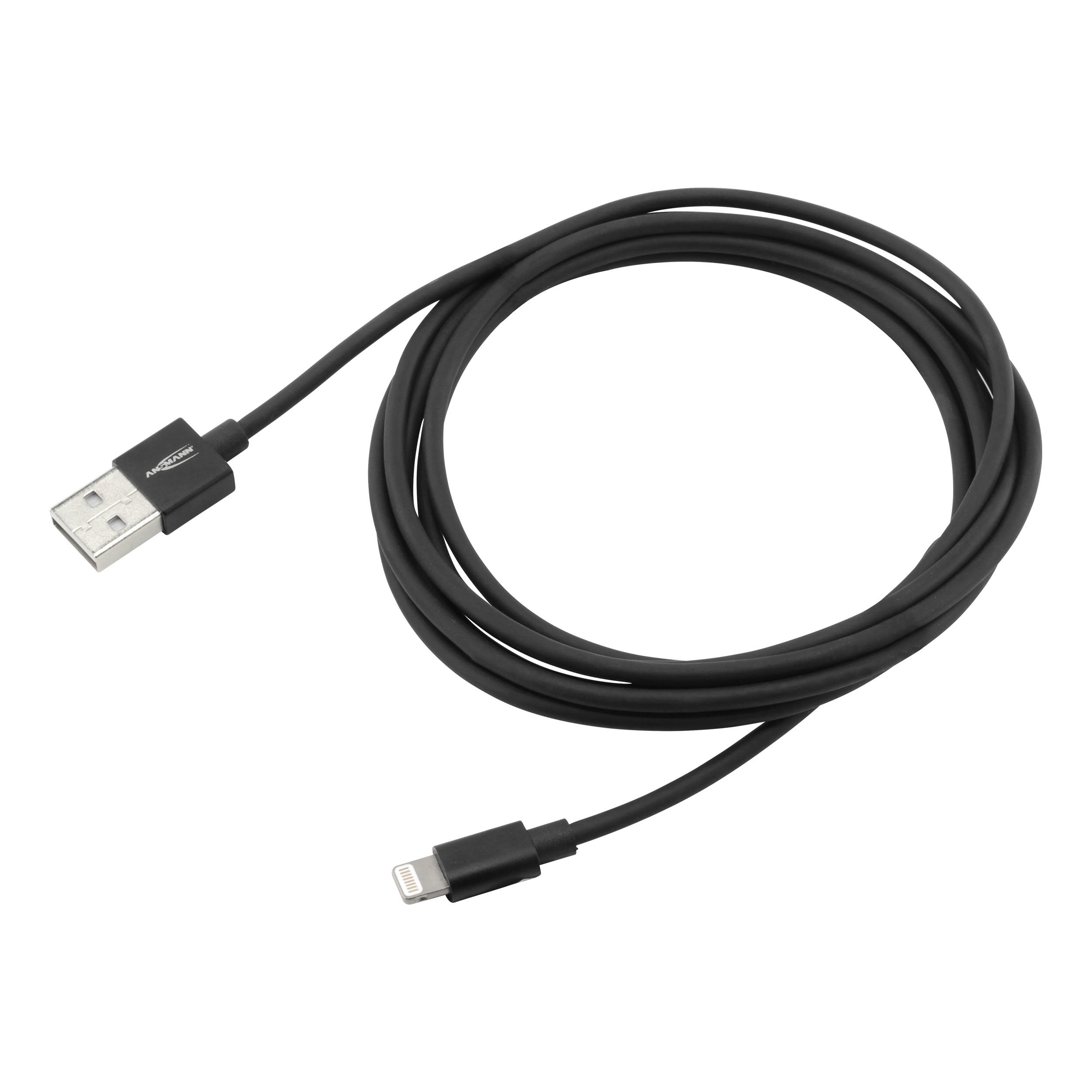 ANSMANN 1700-0079 200 cm Lightning Data and Charging Cable