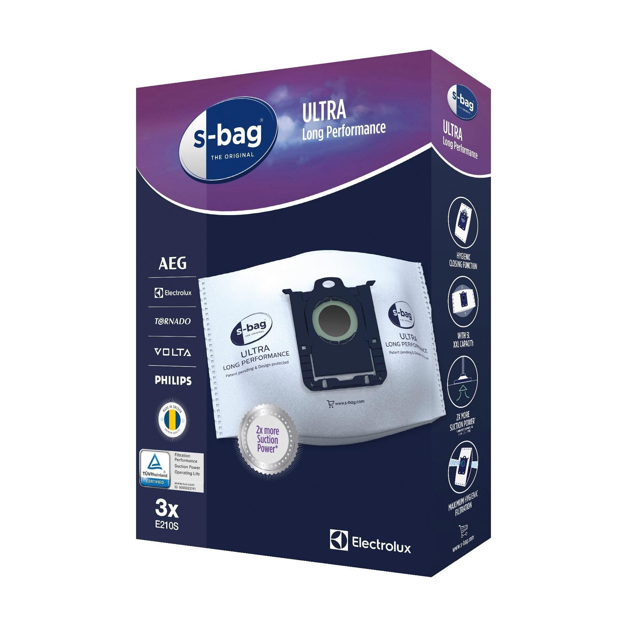 Electrolux 900 168 4613 Filter Vacuum Accessory and Supply – Accessory for Vacuum Cleaner Filter, Blue, White (Box)