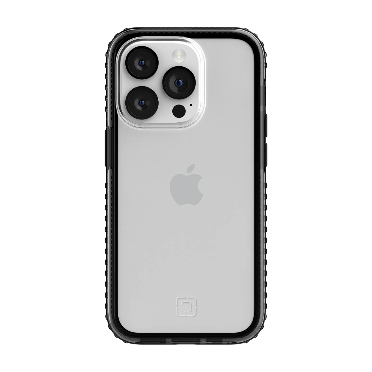 Incipio Grip Series Case for iPhone 14 Pro, Multi-Directional Grip, 14 ft (4.3m) Drop Protection - Black/Clear (IPH-2009-BLKC)