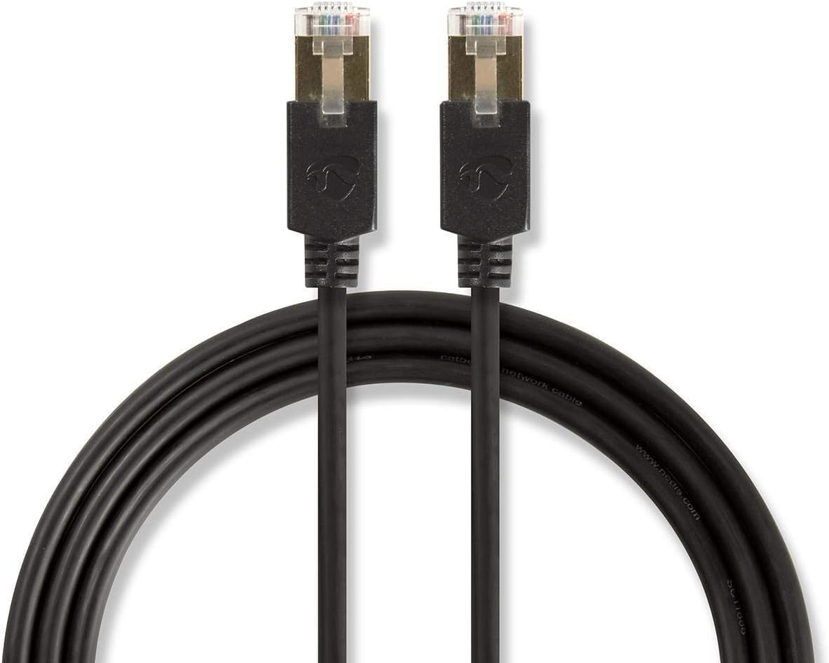 Nedis Cat6 Network Cable To Connect A PC To A Home Network - 5.0m, Full Copper Conductor, Flexible Strain Relief, Durable Moulded RJ45 Connectors