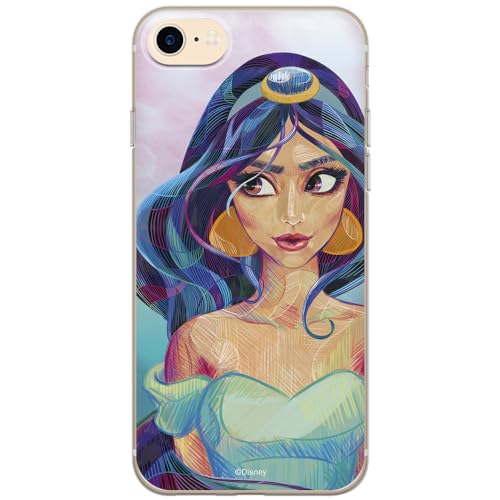 ERT GROUP Mobile Phone case for Apple iPhone 7/8/ SE 2/ SE 3 Original and Officially Licensed Disney Pattern Jasmine 002 optimally adapted to The Shape of The Mobile Phone, case Made of TPU
