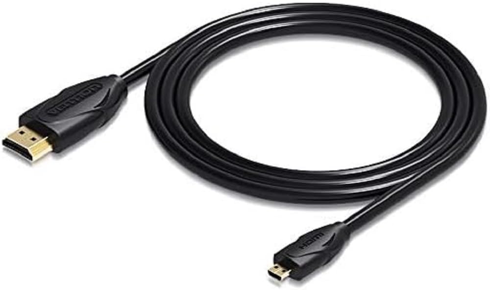 Vention Micro HDMI to HDMI Cable, 1.5 Metre Length, Black