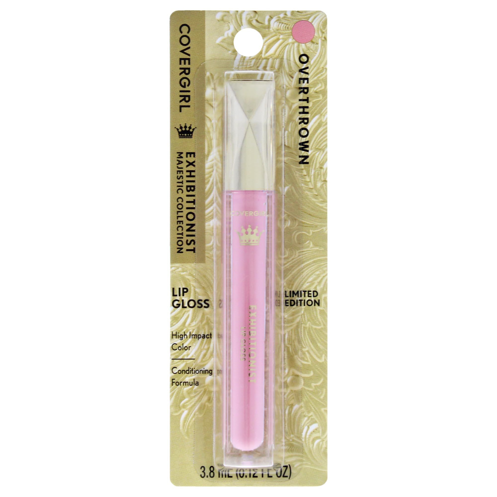 Exhibitionist Majestic Collection Lip Gloss - 120 Overthrown by Covergirl for Women - 0.12 oz Lip Gloss