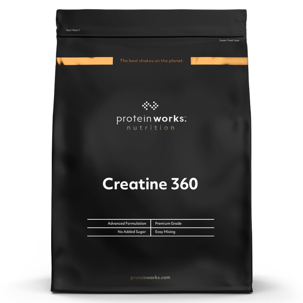 Protein Works - Creatine 360, Cognitive Clarity Complex of CoQ10, Aquamin™ & Creatine Monohydrate, Improves Focus, Everyday Wellness, Cellular Support, Orange & Mango, 60 Servings, 300g