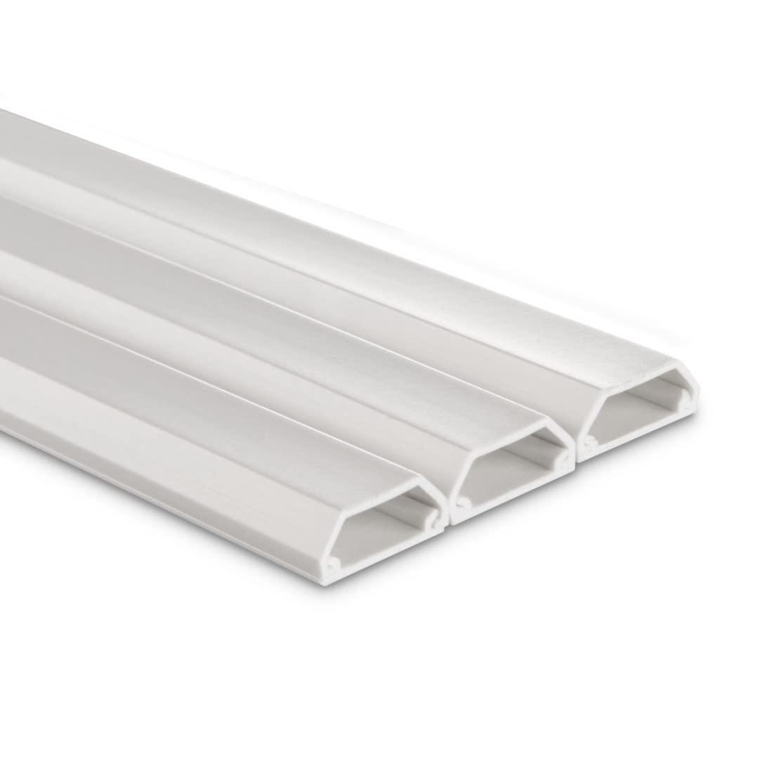 Hama | PVC Cable Duct Angular 100/0.8/0.4 cm | Set of 3 White