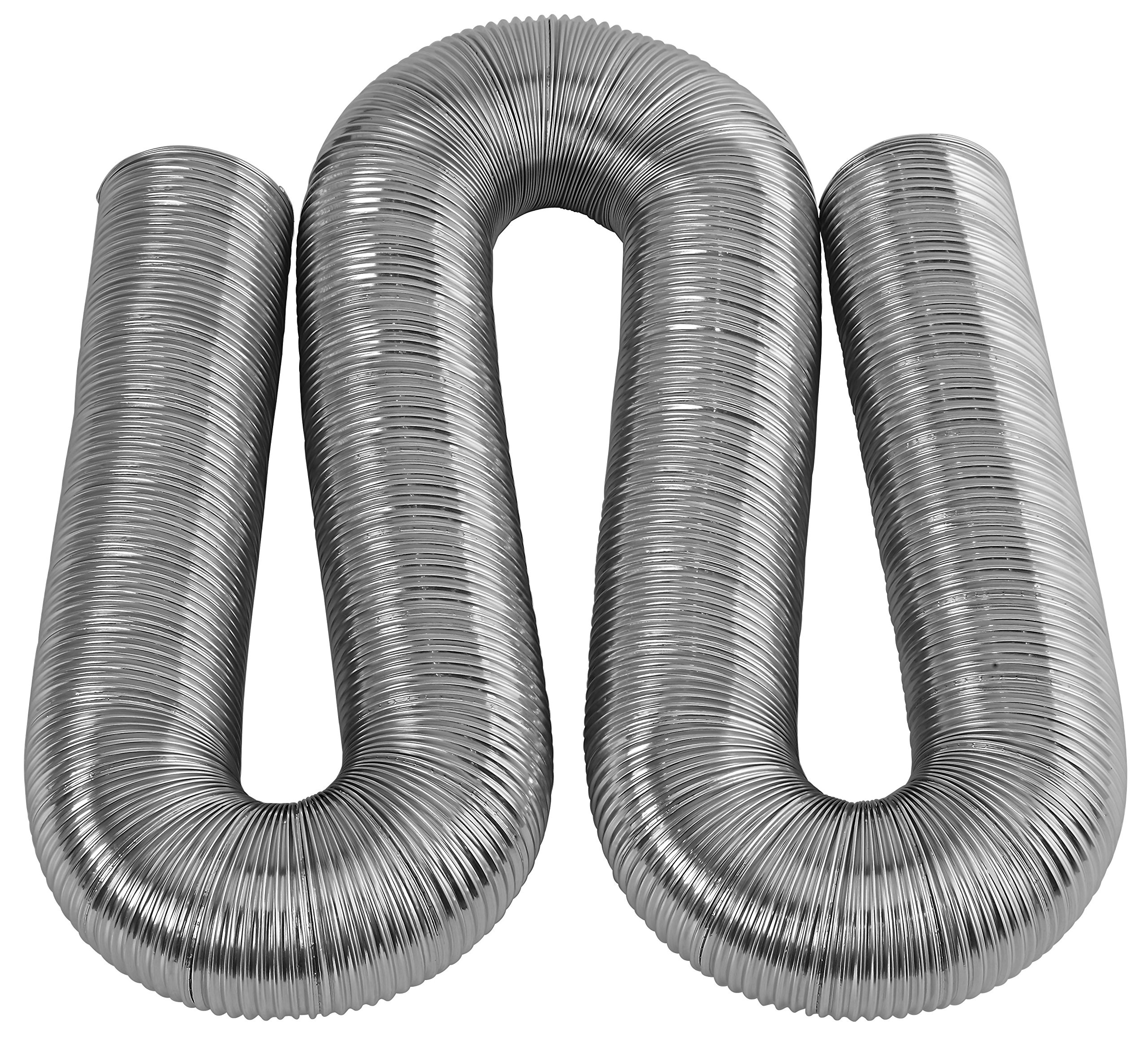 Upmann Flexible Aluminium Pipe DN 100, 25 cm, 1-Piece, 66349