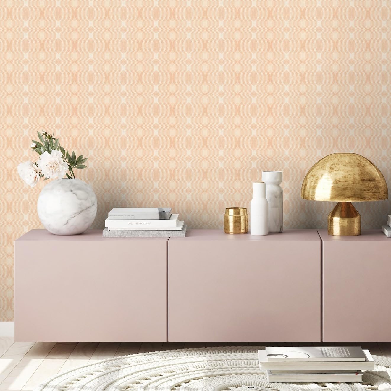 A.S. Création Retro 70's Oval Wallpaper Beige/Cream/White Retro Chic 395345 8.50m x 0.53m Paste The Wall