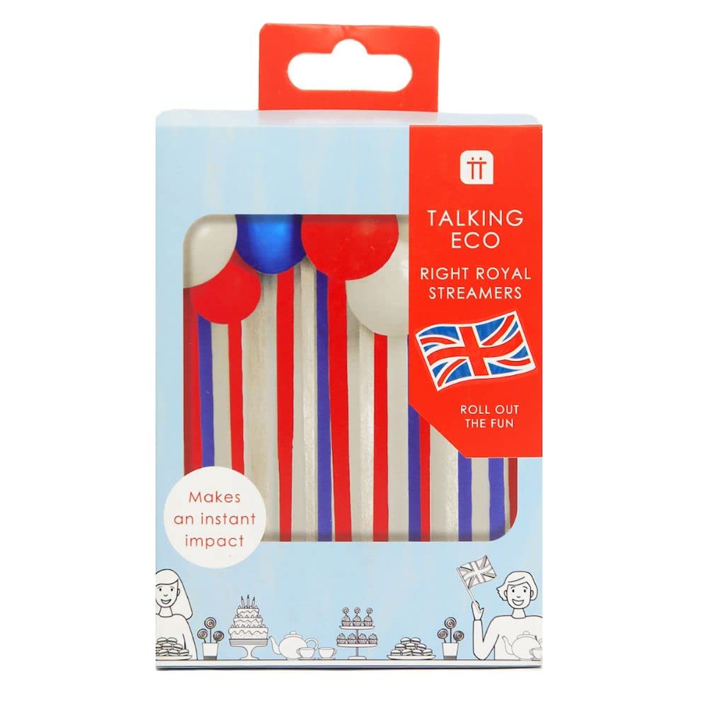 Red White and Blue Party Decorations | Streamers | Photo Backdrop | Made By Talking Tables | NO PLASTIC | HOME RECYCLABLE
