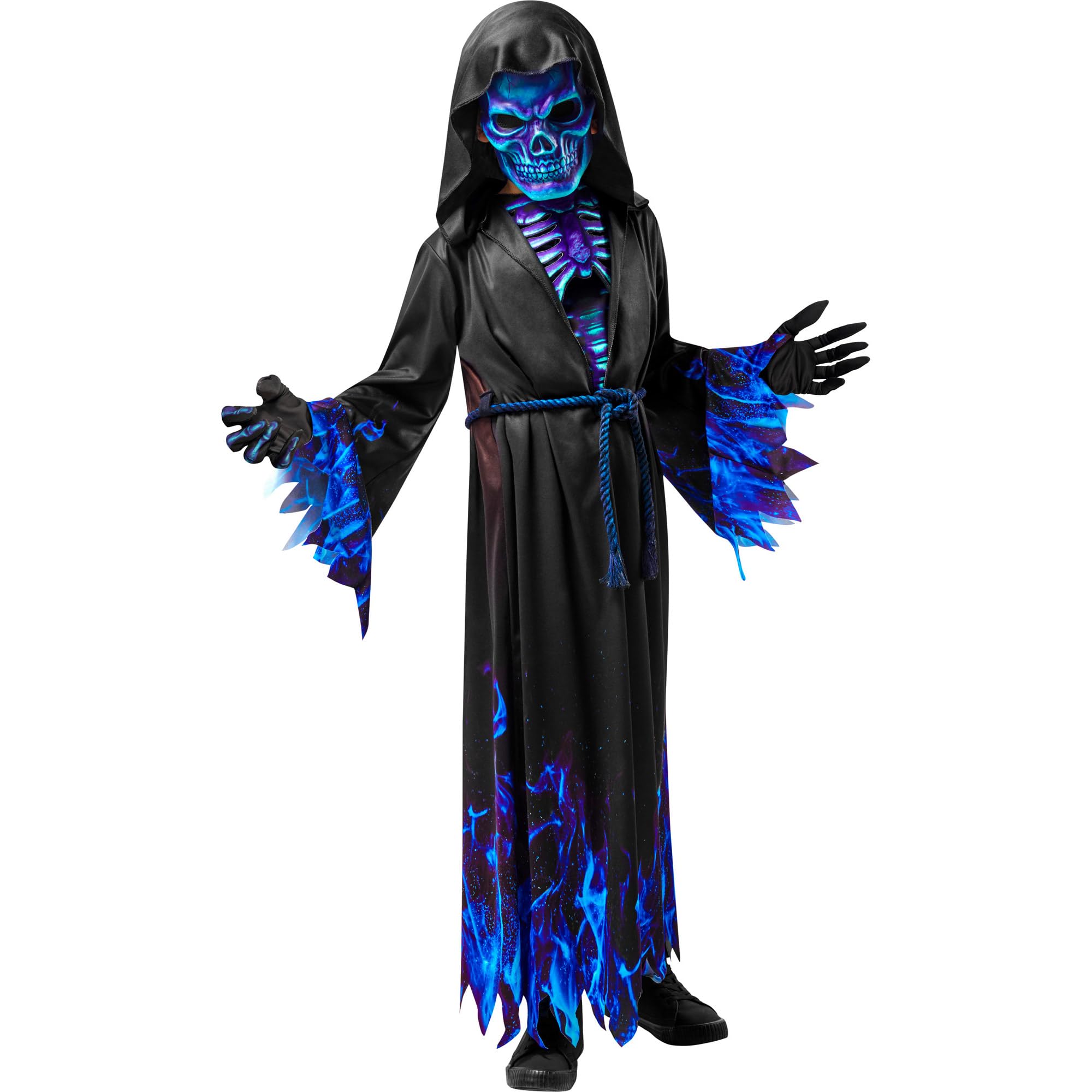 Bristol Novelty 1000768S000 Blue Reaper Kids Fancy Dress, Boys, Multicolour, 5-7 Years Halloween Halloween