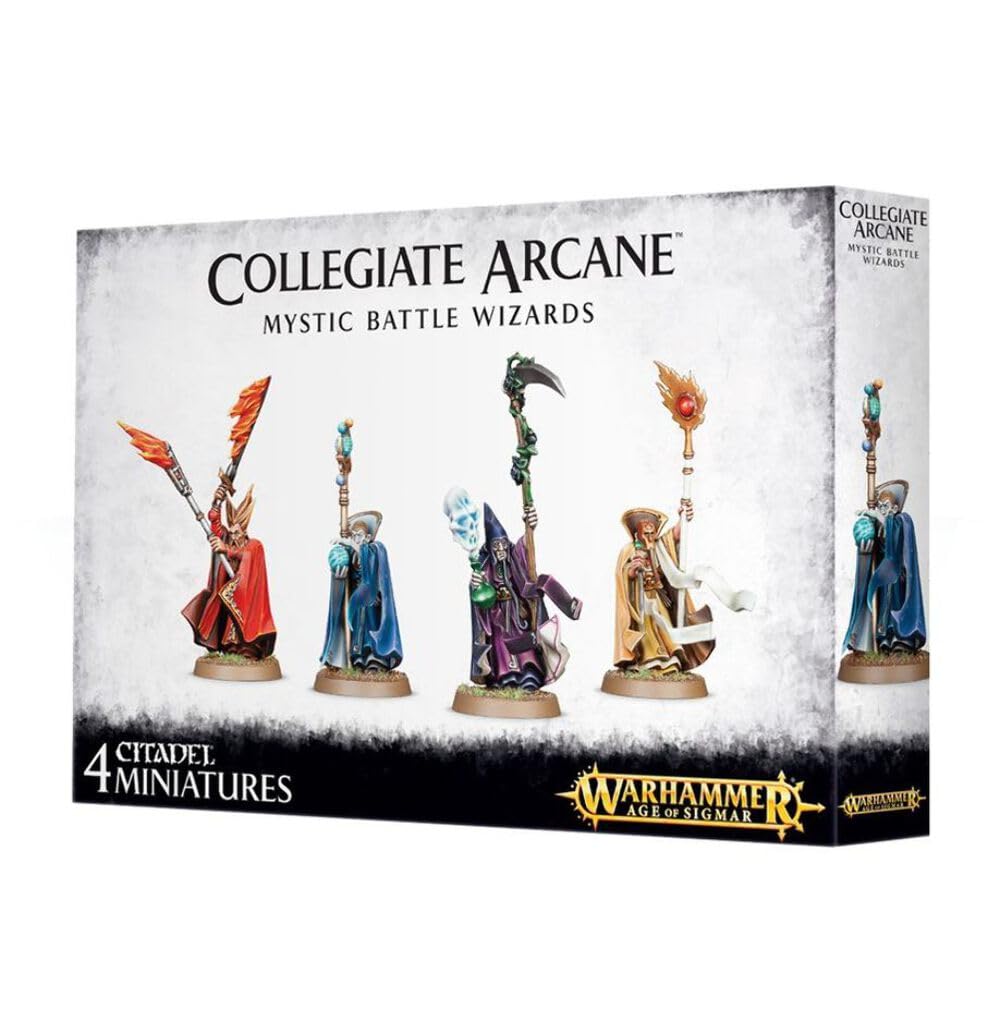 Games Workshop 99120202036 Collegiate Arcane Mystic Battle Wizards Miniature, 9 x 6.1 x 1.3 centimetres, Schwarz