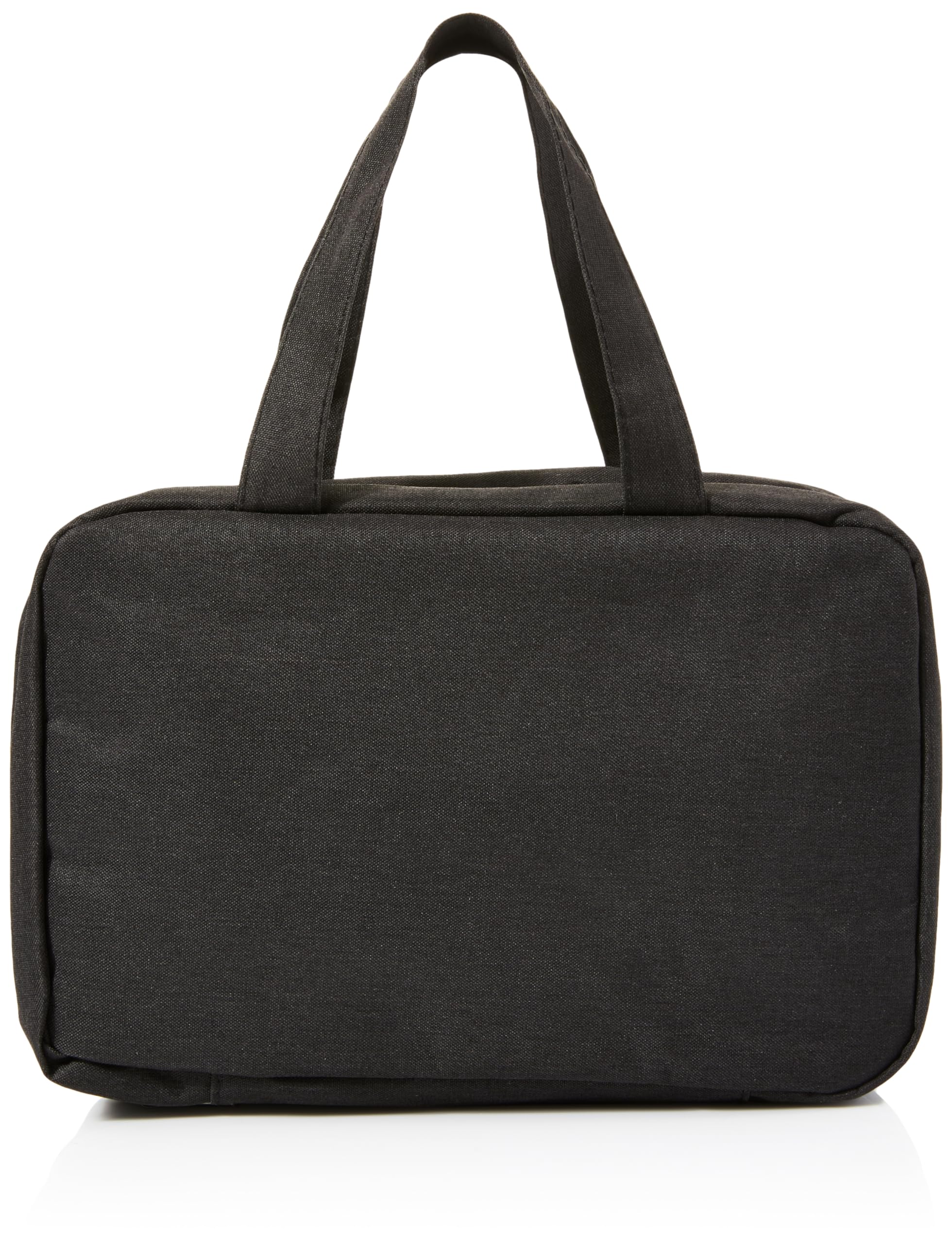 Lychico Travel Toiletry Bag with Hanging Hook, Water-Resistant Makeup Cosmetic Bag Organizer for Shampoo, Conditioner, Brushes Set, Travel-Size Accessories, Black