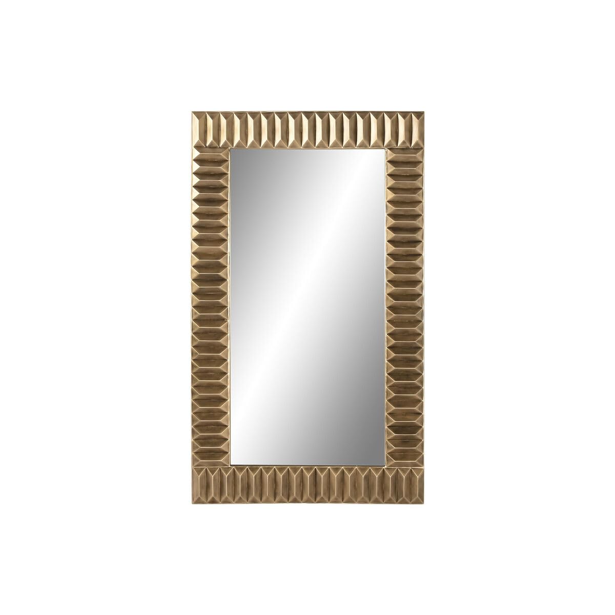 Home ESPRIT Wall Mirror Gold Metal Modern 73.5 x 4 x 124 cm