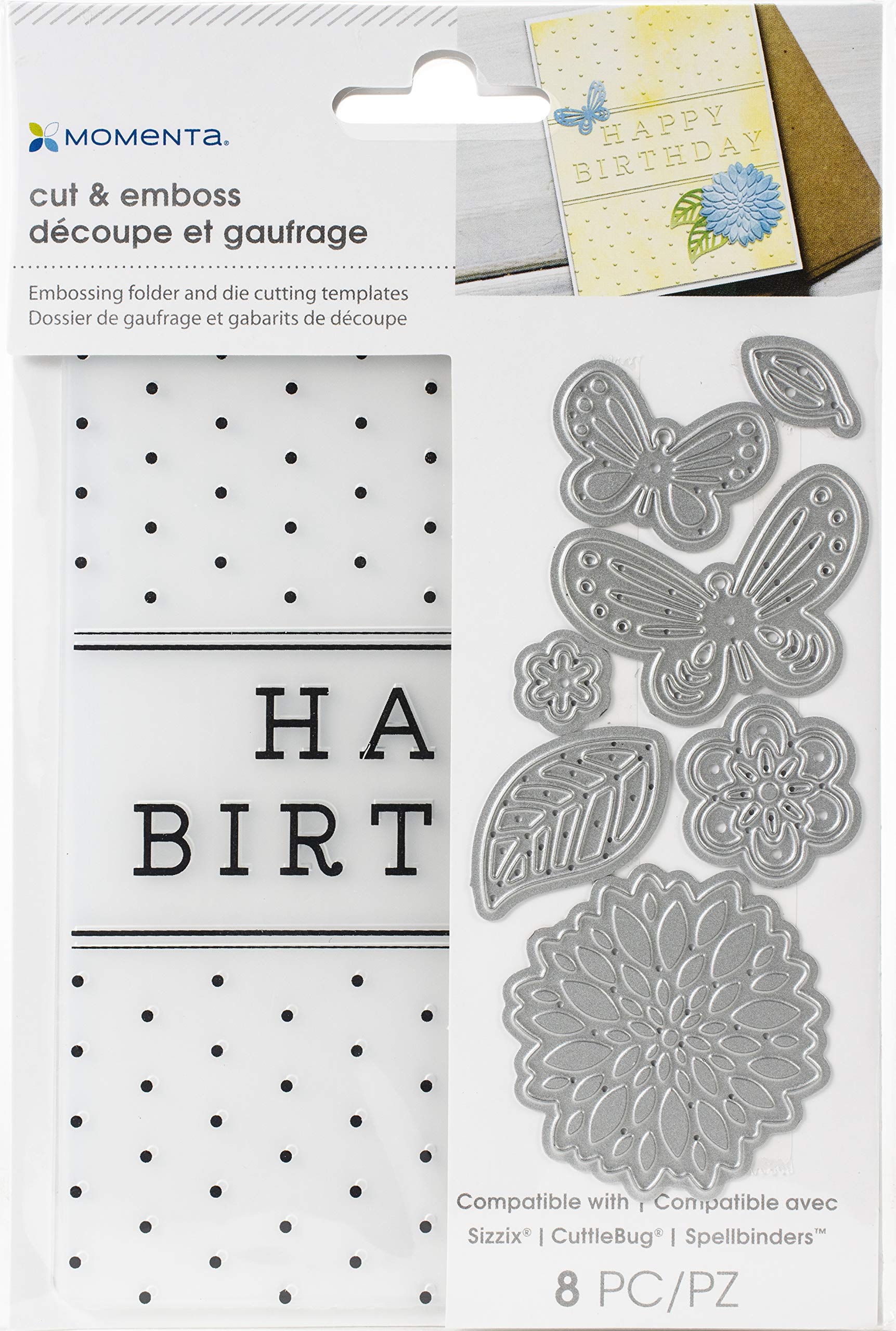 MOMENTA Cut and Emboss Bday, Happy Birthday, One Size