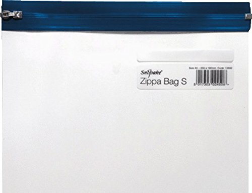 Snopake 12687 Zip Pouch S Classic Transparent/Blue